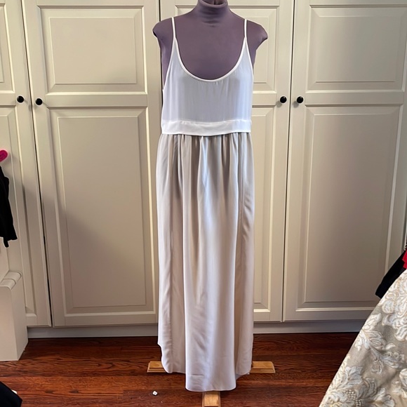 Wilfred Dresses & Skirts - NWOT - size S Wilfred 100% silk stunning dress!  Off white top on cream skirt.